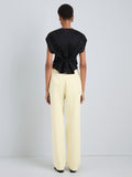 Proenza Schouler Back full length image of model wearing Taya Pant in Outerwear Cotton in Straw