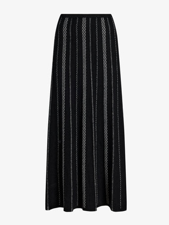 Proenza Schouler Still Life image of Morena Skirt in Textured Knit in BlackWhite