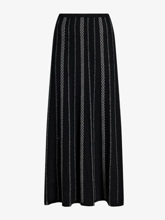 Proenza Schouler Still Life image of Morena Skirt in Textured Knit in BlackWhite