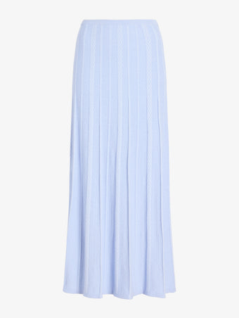 Proenza Schouler Still Life image of Morena Skirt in Textured Knit in SkyWhite