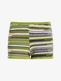 Proenza Schouler Still Life image of Jenna Knit Shorts in Linen Dry Rib in Apple Multi