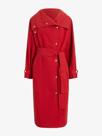 Proenza Schouler Still Life image of Corey Trench in Washed Cotton in Brick