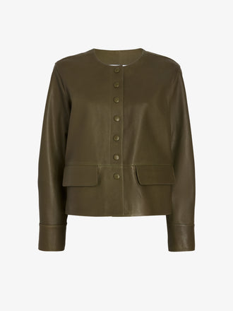 Proenza Schouler Still Life image of Robin Jacket in Leather in Fatigue