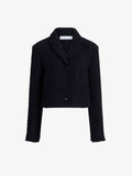 Proenza Schouler Still Life image of Nima Jacket in Basket Weave in Black
