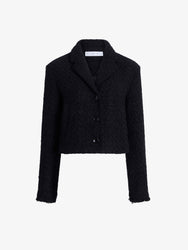 Proenza Schouler Still Life image of Nima Jacket in Basket Weave in Black