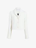 Proenza Schouler Still Life image of Nima Jacket in Basket Weave in White