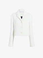 Proenza Schouler Still Life image of Nima Jacket in Basket Weave in White