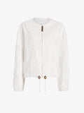 Proenza Schouler Still Life image of Madigan Jacket in Jacquard Cotton in Off White