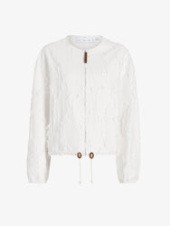Proenza Schouler Still Life image of Madigan Jacket in Jacquard Cotton in Off White