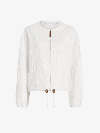 Proenza Schouler Still Life image of Madigan Jacket in Jacquard Cotton in Off White