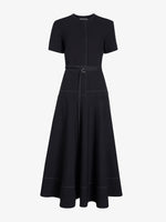 Proenza Schouler Still Life image of Elizabeth Dress in Solid Cotton Linen in Black