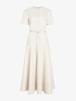 Proenza Schouler Still Life image of Elizabeth Dress in Solid Cotton Linen in Barley Melange