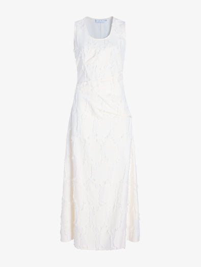 Proenza Schouler Still Life image of Violeta Dress in Jacquard Cotton in Off White
