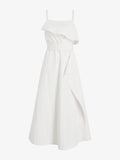 Proenza Schouler Still Life image of Reign Dress in Washed Cotton in Alabaster