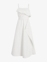 Proenza Schouler Still Life image of Reign Dress in Washed Cotton in Alabaster