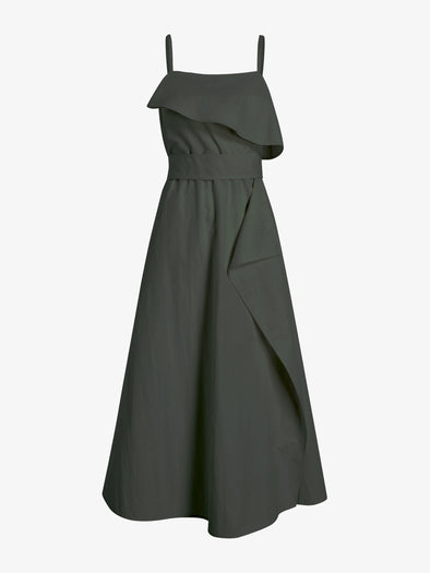 Proenza Schouler Still Life image of Reign Dress in Washed Cotton in Willow