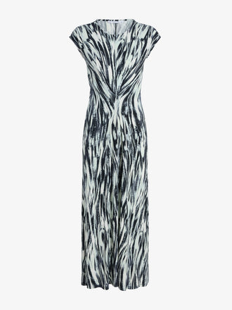 Proenza Schouler Still Life image of Miranda Dress in Printed Jersey in Pale Blue Multi