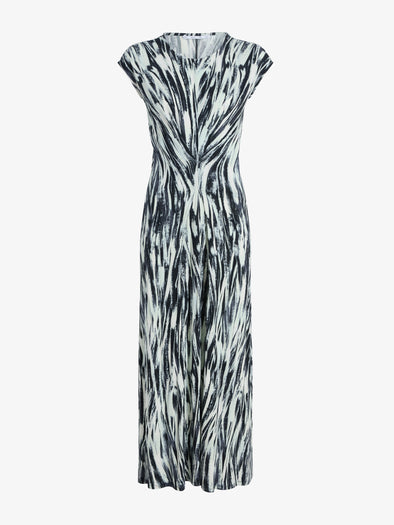 Proenza Schouler Still Life image of Miranda Dress in Printed Jersey in Pale Blue Multi