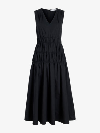 Proenza Schouler Still Life image of Loren Dress in Poplin in Black