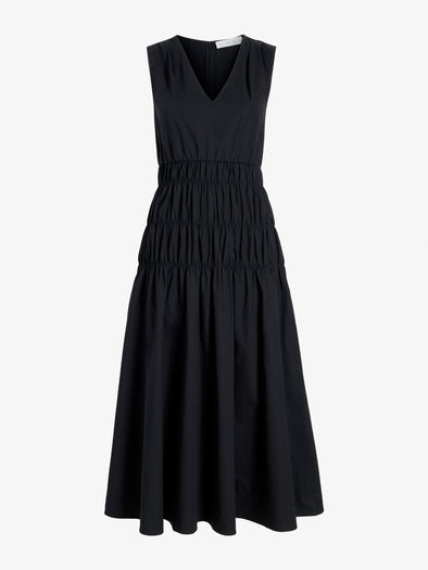 Proenza Schouler Still Life image of Loren Dress in Poplin in Black