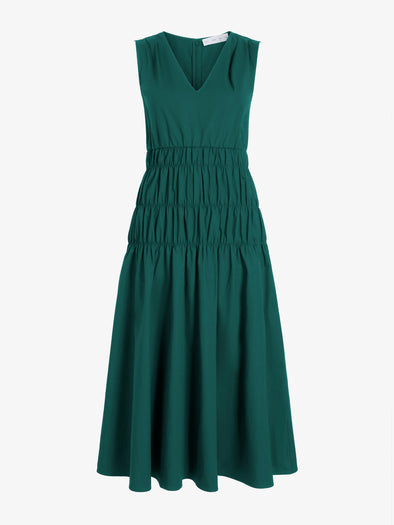 Proenza Schouler Still Life image of Loren Dress in Poplin in Spruce