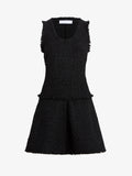 Proenza Schouler Still Life image of Kaida Dress in Basketweave Tweed in Black