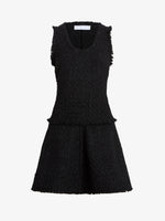 Proenza Schouler Still Life image of Kaida Dress in Basketweave Tweed in Black