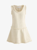 Proenza Schouler Still Life image of Kaida Dress in Basketweave Tweed in White