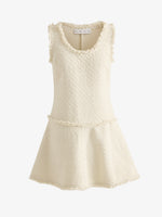 Proenza Schouler Still Life image of Kaida Dress in Basketweave Tweed in White