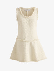 Proenza Schouler Still Life image of Kaida Dress in Basketweave Tweed in White