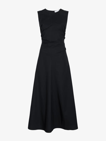 Proenza Schouler Still Life image of Anoushka Dress in Poplin in Black