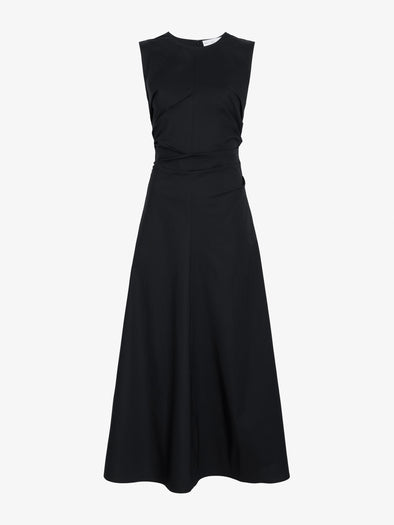 Proenza Schouler Still Life image of Anoushka Dress in Poplin in Black