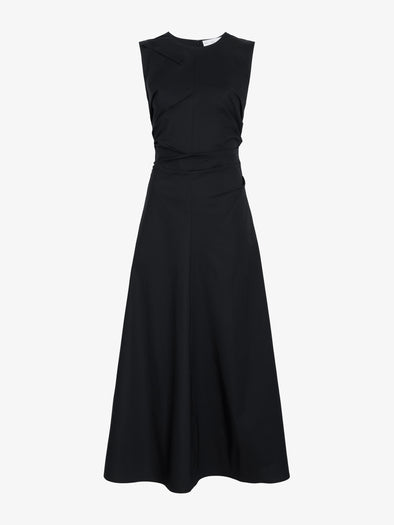 Proenza Schouler Still Life image of Anoushka Dress in Poplin in Black