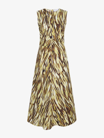 Proenza Schouler Still Life image of Anoushka Dress in Poplin in Carambola Multi