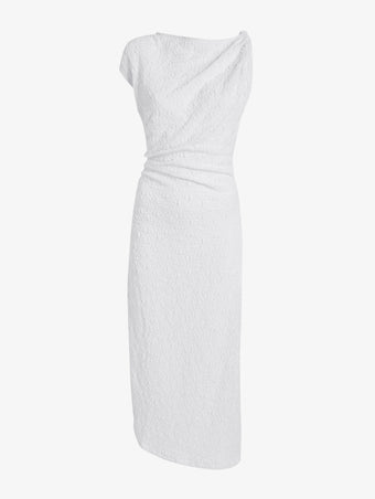 Proenza Schouler Still Life image of Astra Dress in Stretch Lace in Alabaster