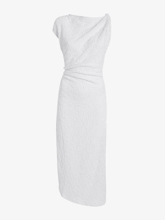 Proenza Schouler Still Life image of Astra Dress in Stretch Lace in Alabaster