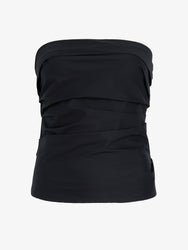 Proenza Schouler Still Life image of Maisy Strapless Top in Poplin in Black