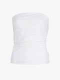 Proenza Schouler Still Life image of Maisy Strapless Top in Poplin in White