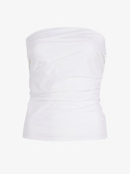 Proenza Schouler Still Life image of Maisy Strapless Top in Poplin in White