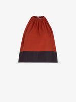 Proenza Schouler Still Life image of Esme Top in Poplin in Brick Black