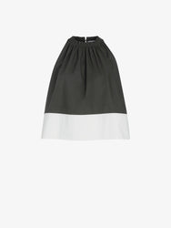 Proenza Schouler Still Life image of Esme Top in Poplin in WillowWhite