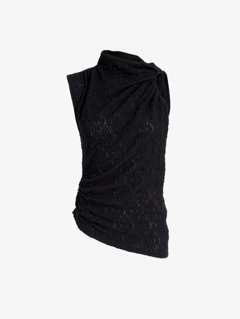 Proenza Schouler Still Life image of Circe Top in Stretch Lace in Black