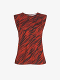 Proenza Schouler Still Life image of Megan Top in Printed Twill in Brick Multi