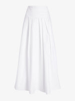Proenza Schouler Still Life image of Nessa Skirt in Poplin in White