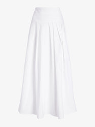 Proenza Schouler Still Life image of Nessa Skirt in Poplin in White