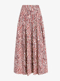 Proenza Schouler Still Life image of Nessa Skirt in Poplin in Rust Cream Multi