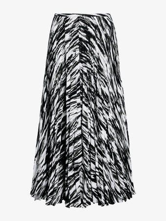 Proenza Schouler Still Life image of Runa Skirt in Printed Soft Twill in Pale Blue Multi