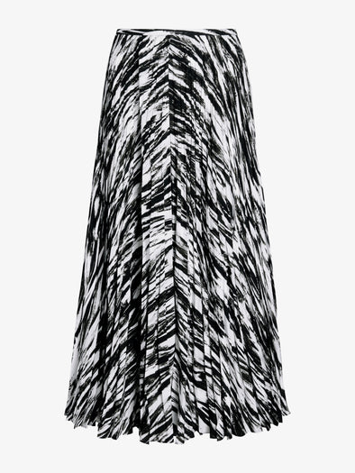 Proenza Schouler Still Life image of Runa Skirt in Printed Soft Twill in Pale Blue Multi
