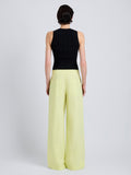 Proenza Schouler Back full length image of model wearing Coralie Pant in Poplin in Carambola