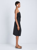 Proenza Schouler Side full length image of model wearing Clio Short in Poplin in Black